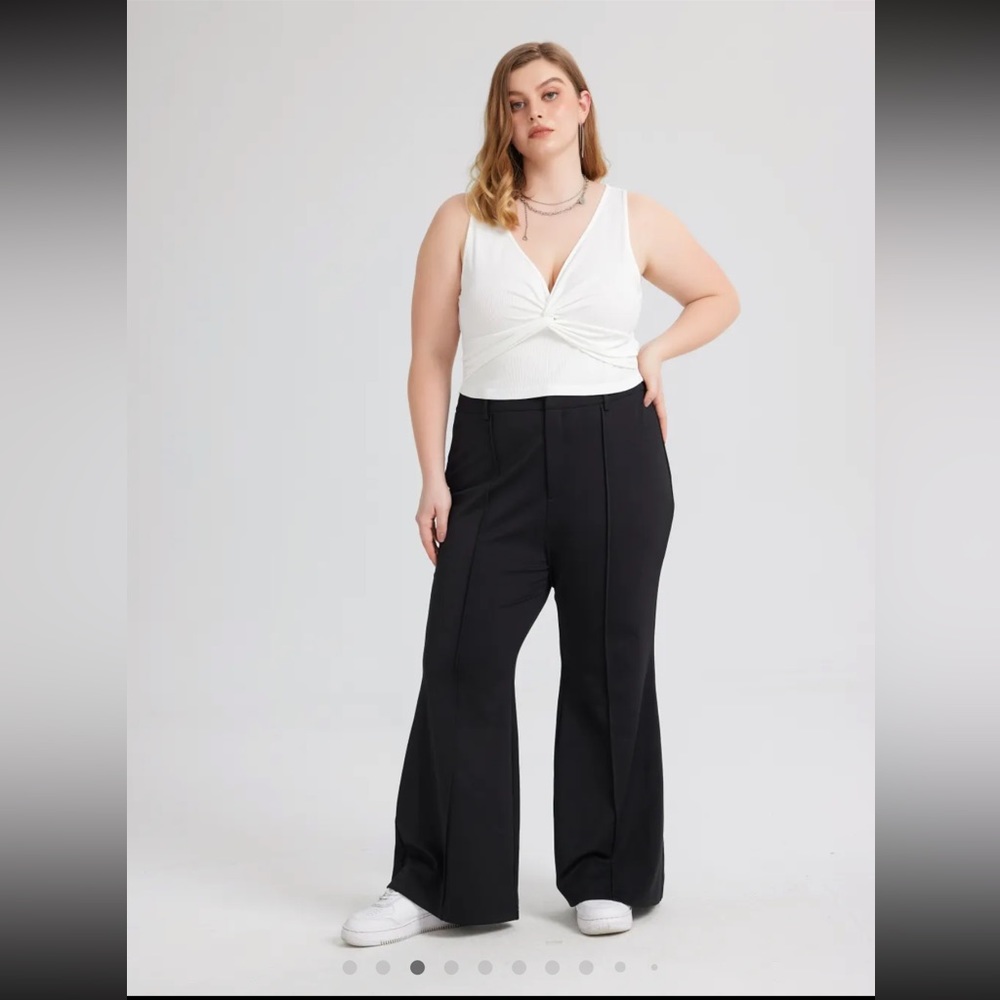 NEW Cider Curvy & Plus Knit Flare Trousers